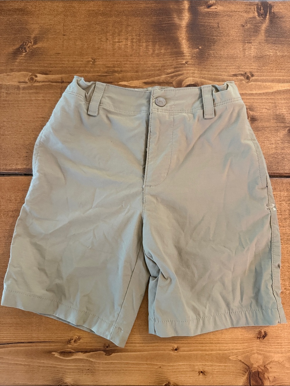 Under Armour Boys Light Khaki Performance Shorts